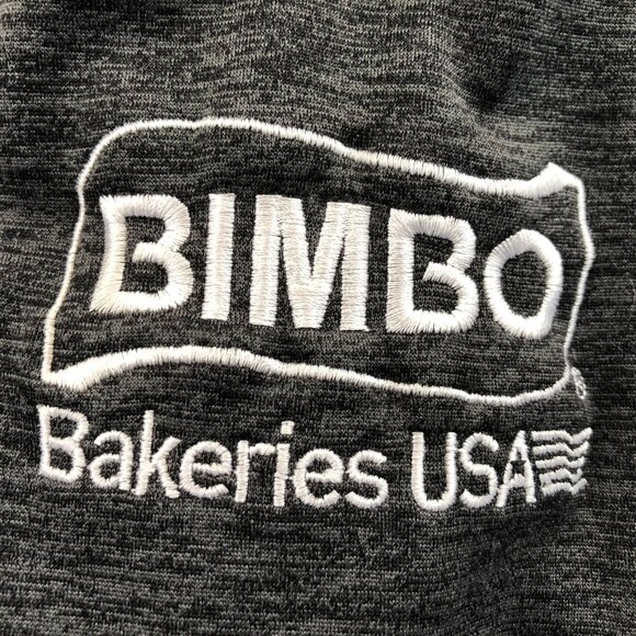 The North Face Mens Fleece Jacket XL Gray 1/4 Zip Pullover Bimbo Bakeries Casual - Picture 6 of 9